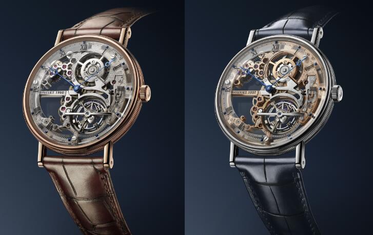 ブレゲClass iqueクラシックシリーズ5395超薄型の陀飛輪の透かした腕時計